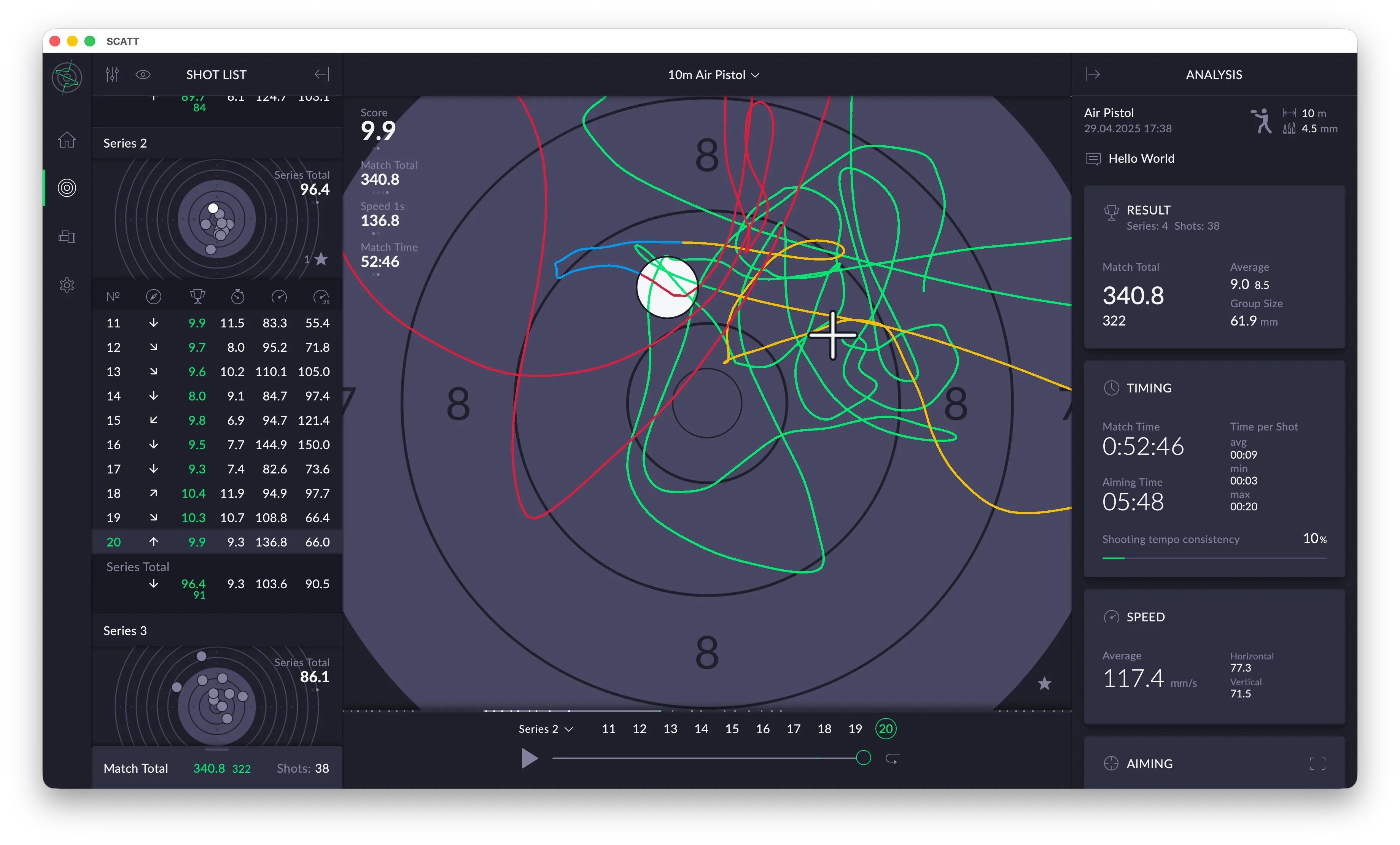 Main window overview